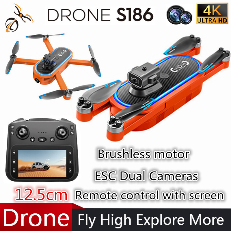 Drone Gimbal - 2025 s186 drone profissional 4k hd