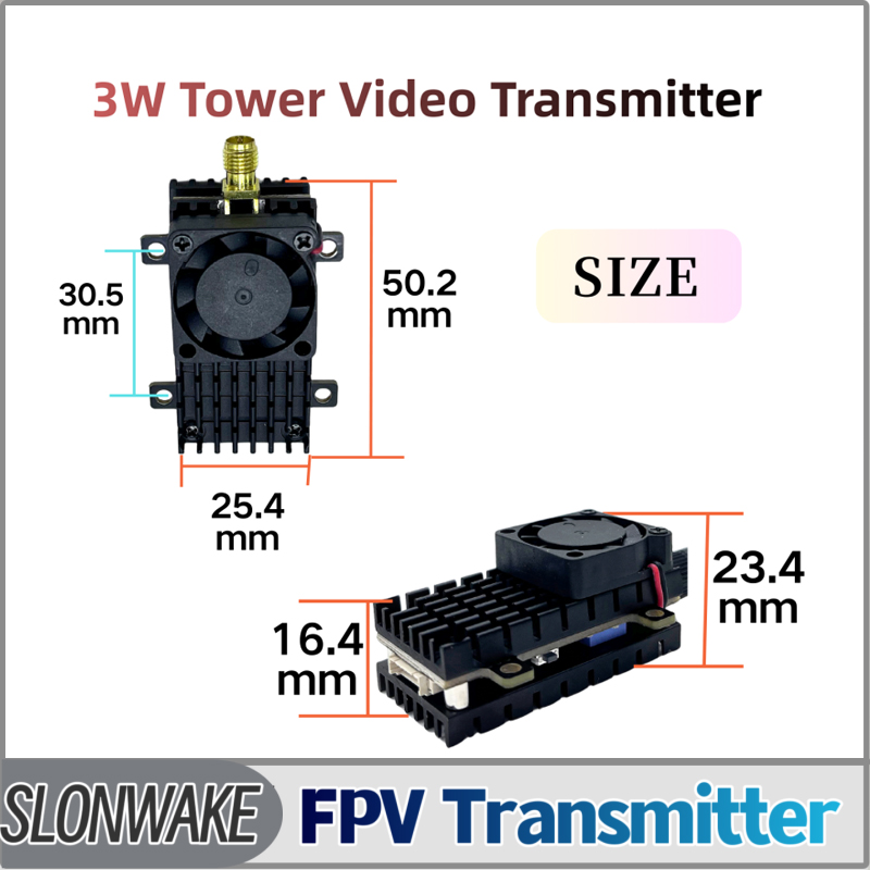 SLONWAKE 5.8G 3000mW Simulação - Drone Transmitter avaliação e preço