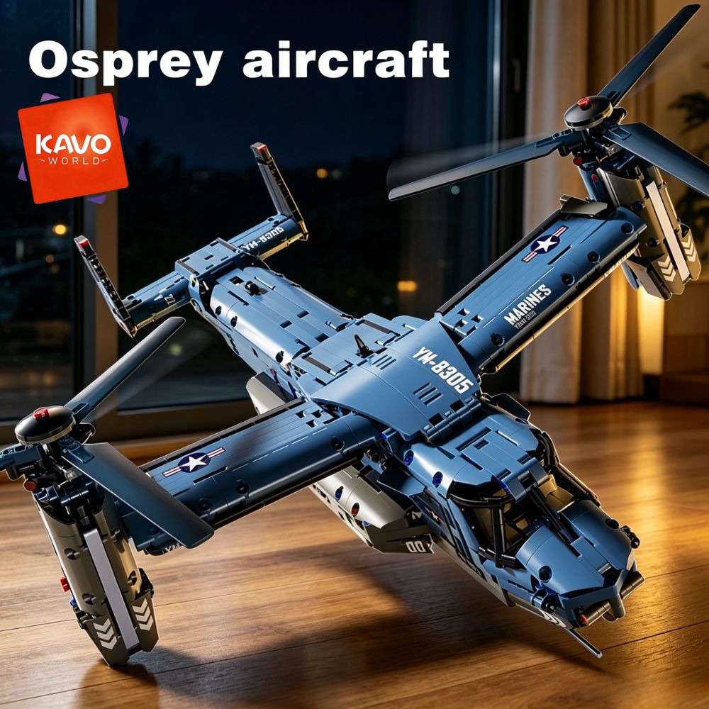 KAVOWORLD 1486PCS V-22 Osprey  - Jjrc Drone X12 avaliação e preço